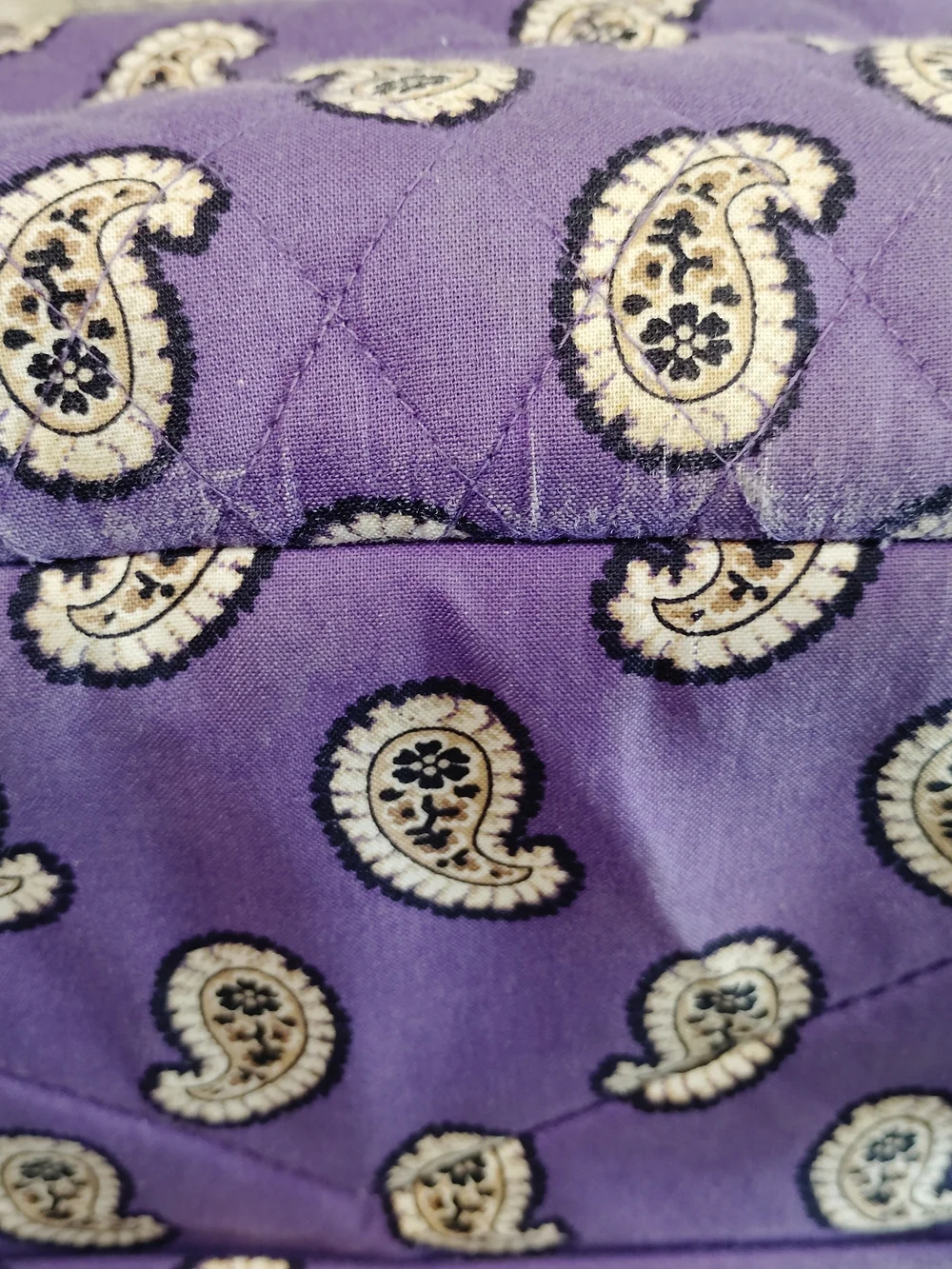 Vera Bradley Purple Paisley Quilted Backpack